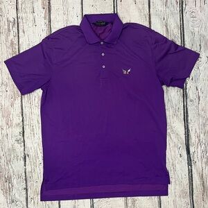 Polo Golf Ralph Lauren Performance Purple Mens Preppy Tennis Shirt Country Club